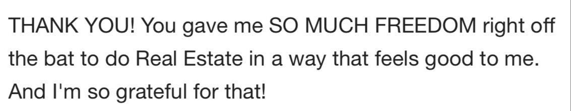 Inspire Society Personal branding for real estate agents client testimonial