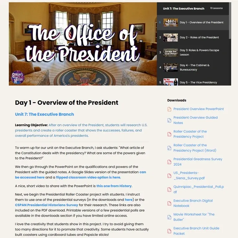 Civics and Government Lessons