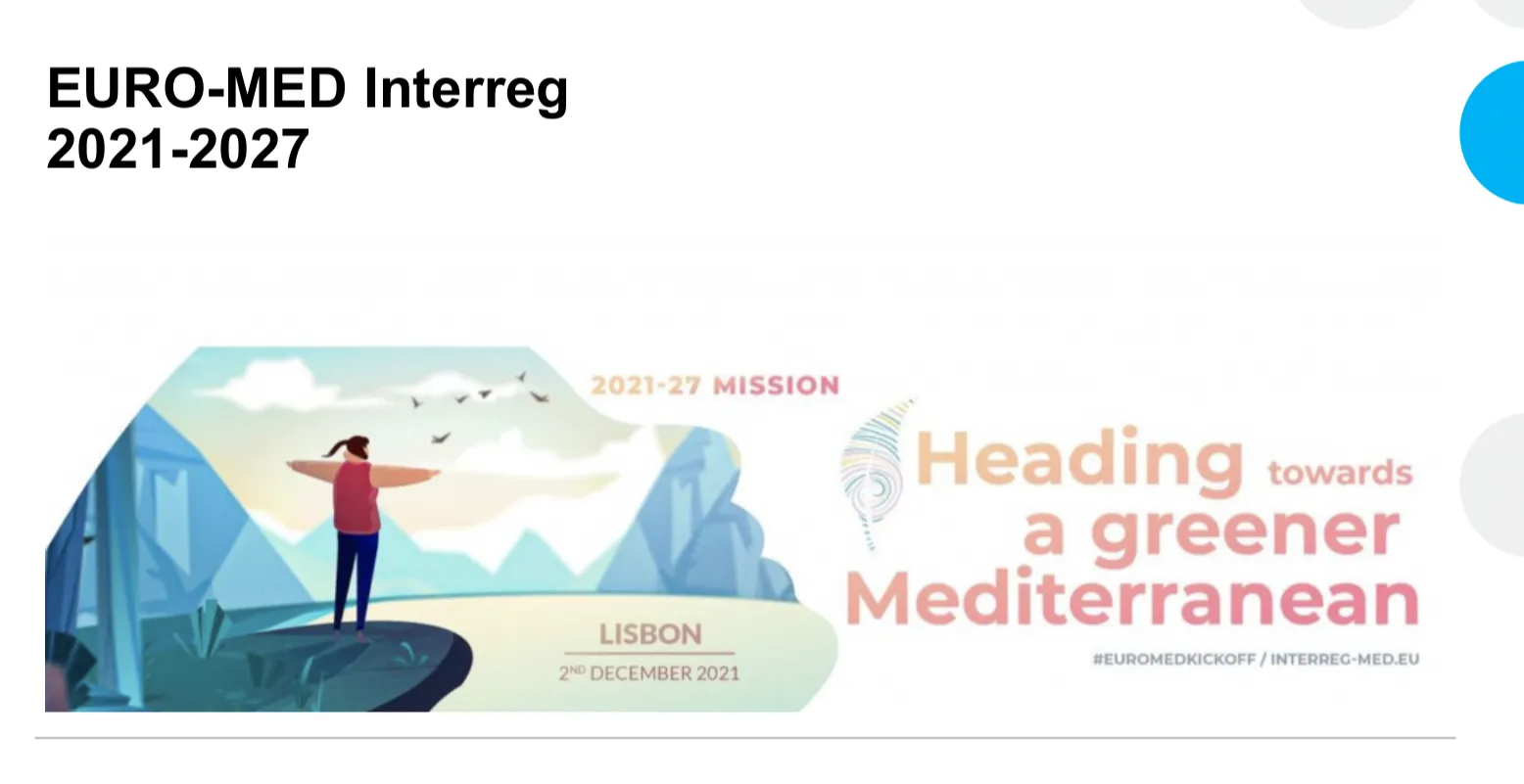 Euro-Med Interreg 2021 - 2027 