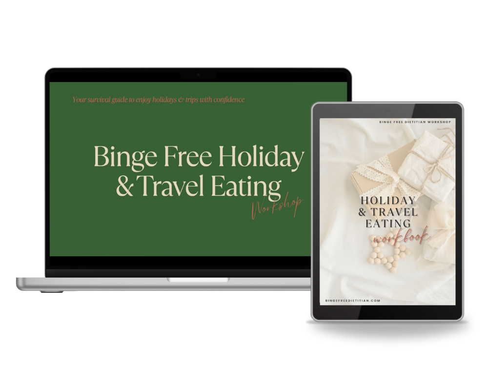 Binge-free holiday eating workshop online - learn to navigate festive food and family meals
