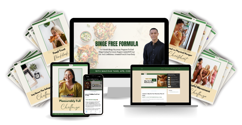 Binge Free Formula program, stop binge eating and emotional eating with expert binge eating dietitian