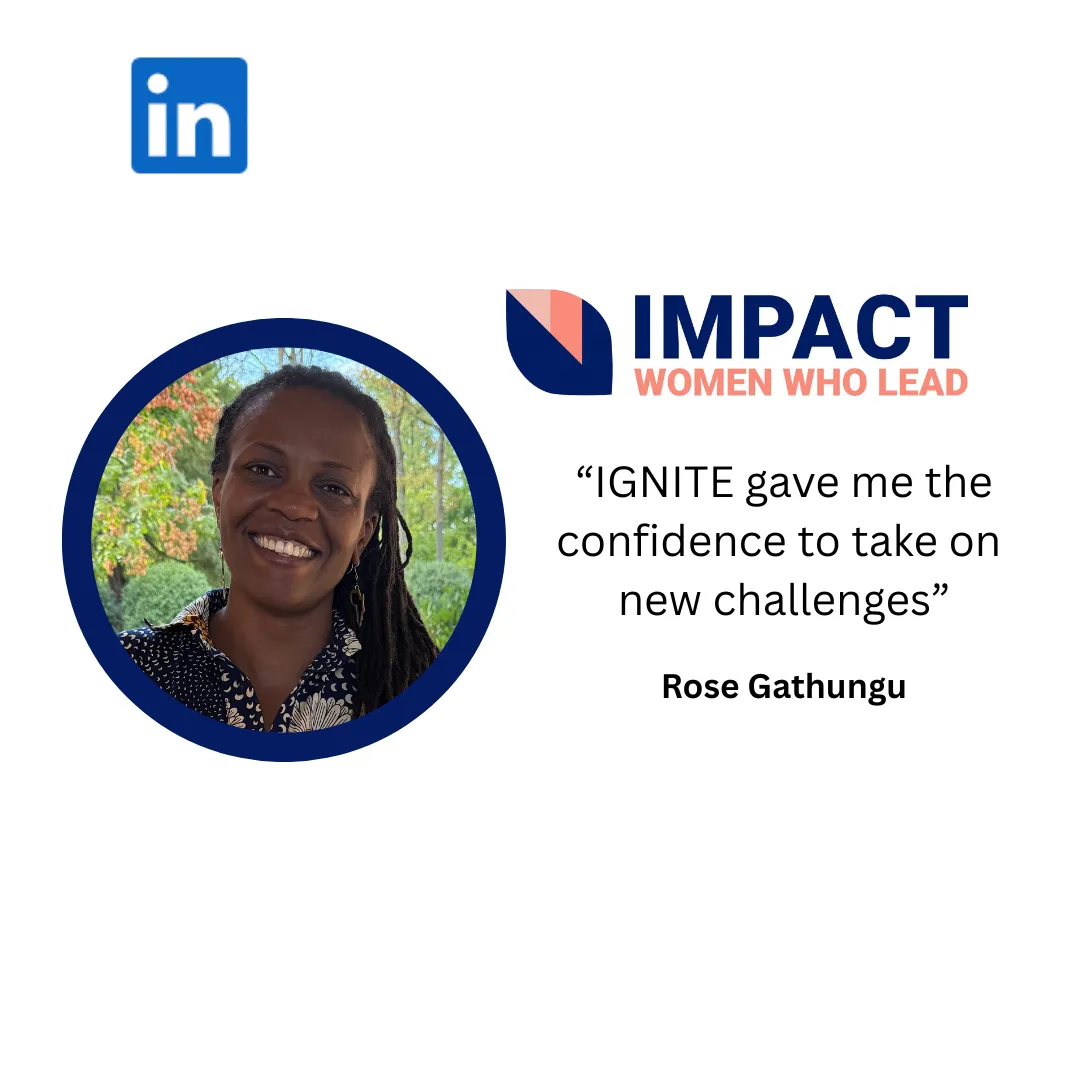 Testimonial Image: IGNITE gave me the confidence to take on new challenges - Rose Gathungu