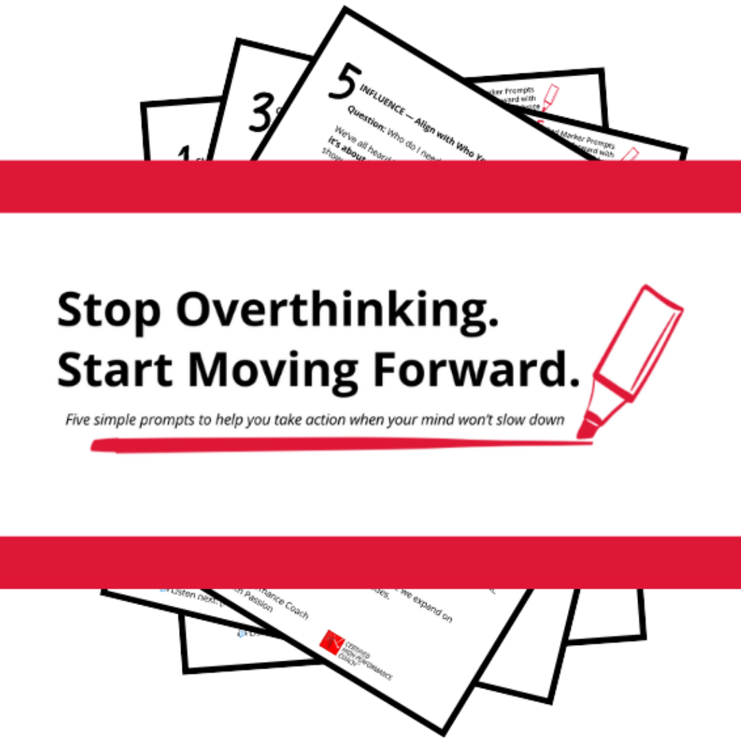 A fanned out image of the seven page document titled The Ultimate Get Unstuck! Guide