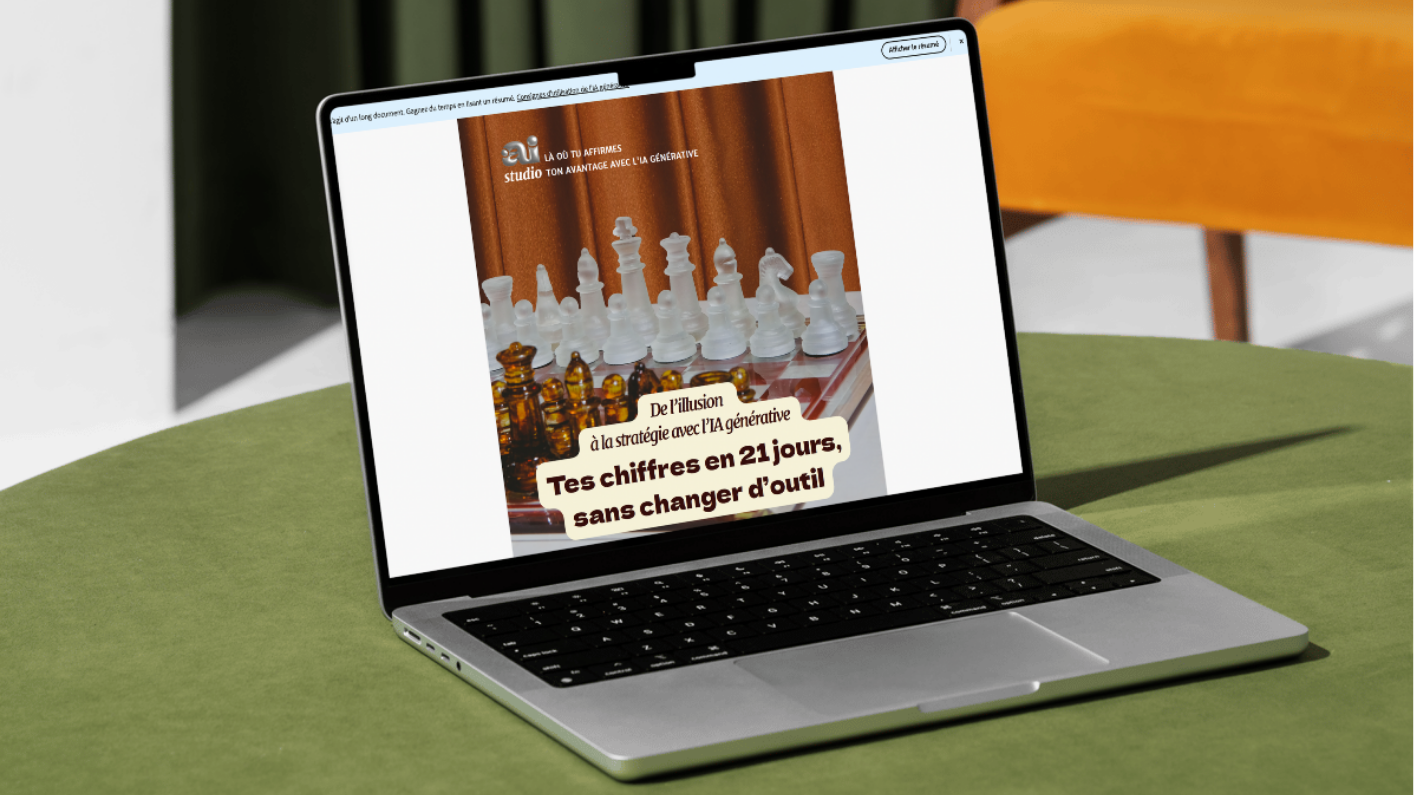 Aperçu du guide stratégique IA d'AIgnite Studio pour dirigeants