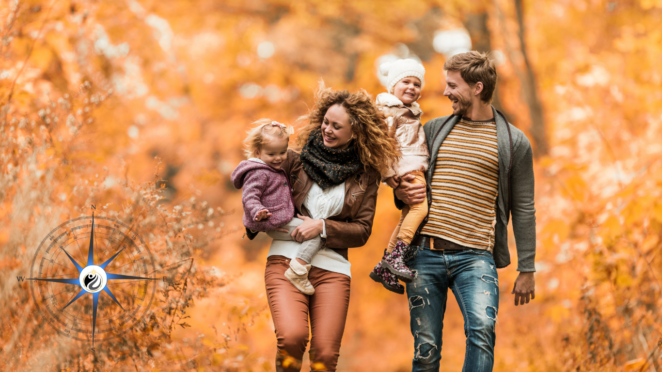 Couple parents heureux, enfants heureux