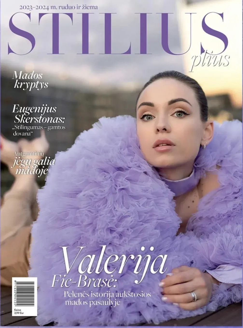 Valerija Fic Brasė on the cover of Stilius magazine