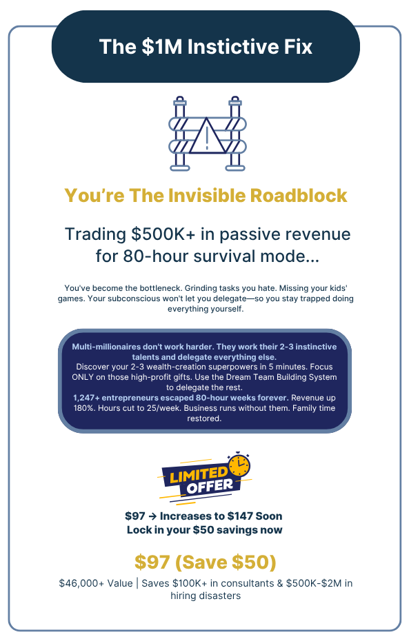 The $1M Instinctive Fix