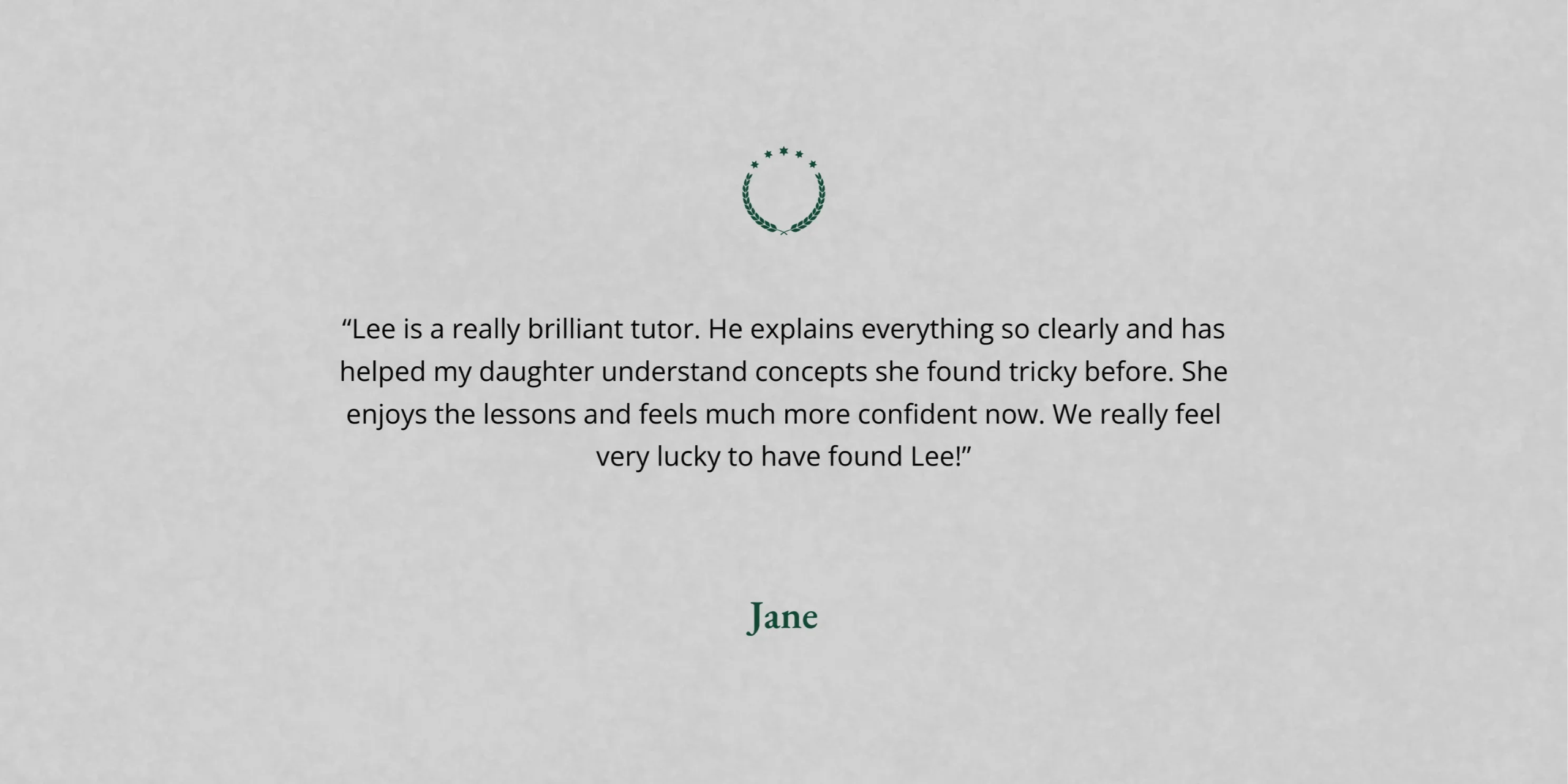 Guffick Tuition Private School Maths Tuition Testimonial