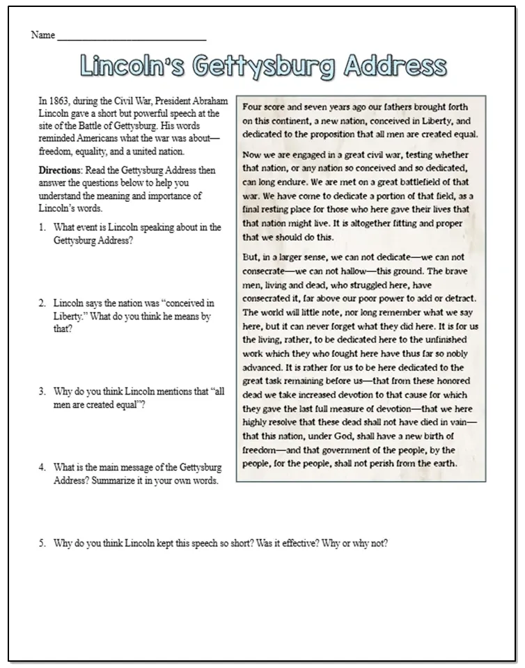 A US History worksheet about the Civil Rights Act of 1964.