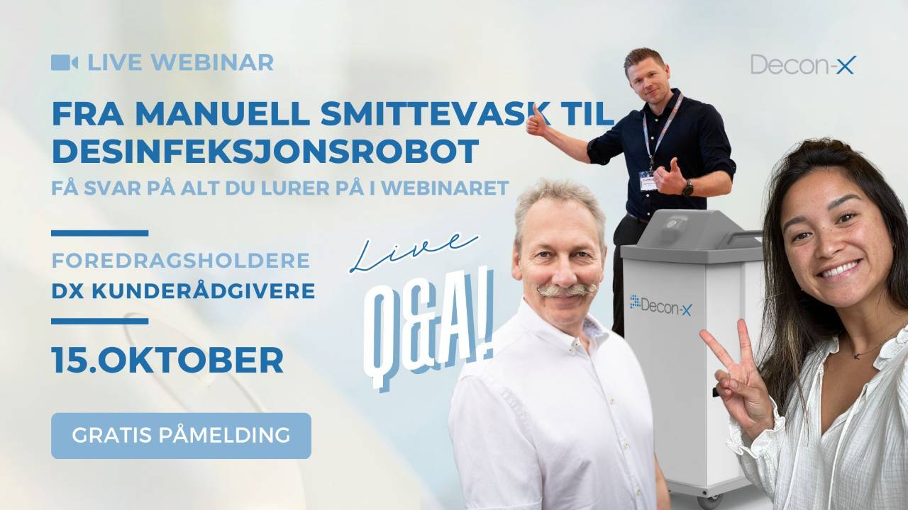 Live Webinar om desinfeksjonsrobot!