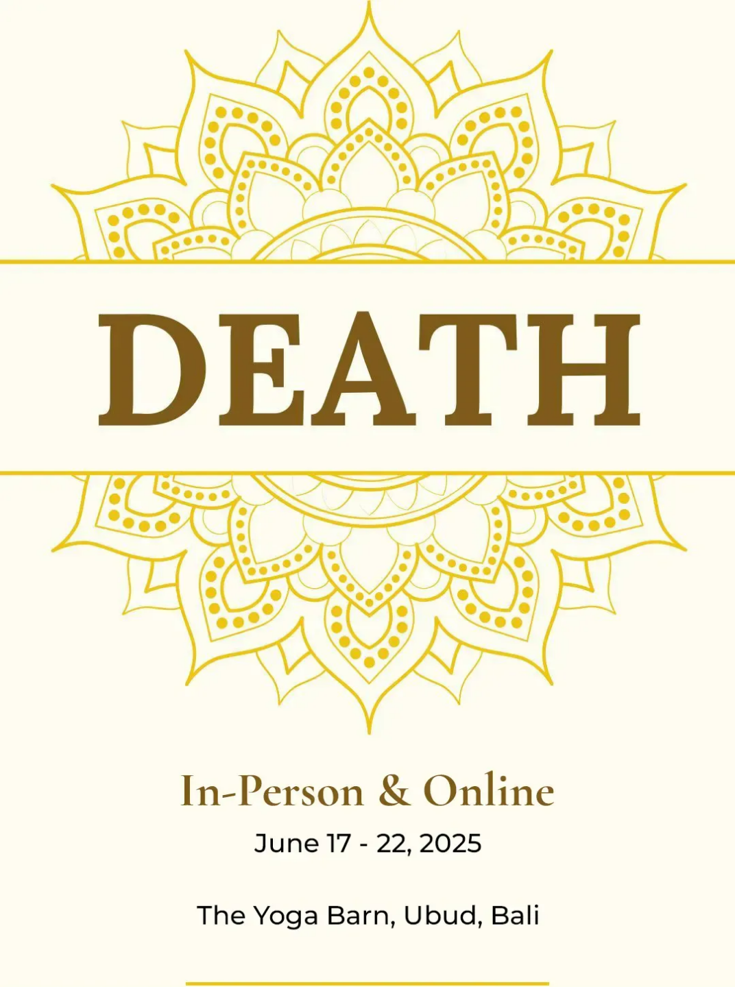 100 Hr Death Module of 300 Hr Sex, Death and Wealth Modules