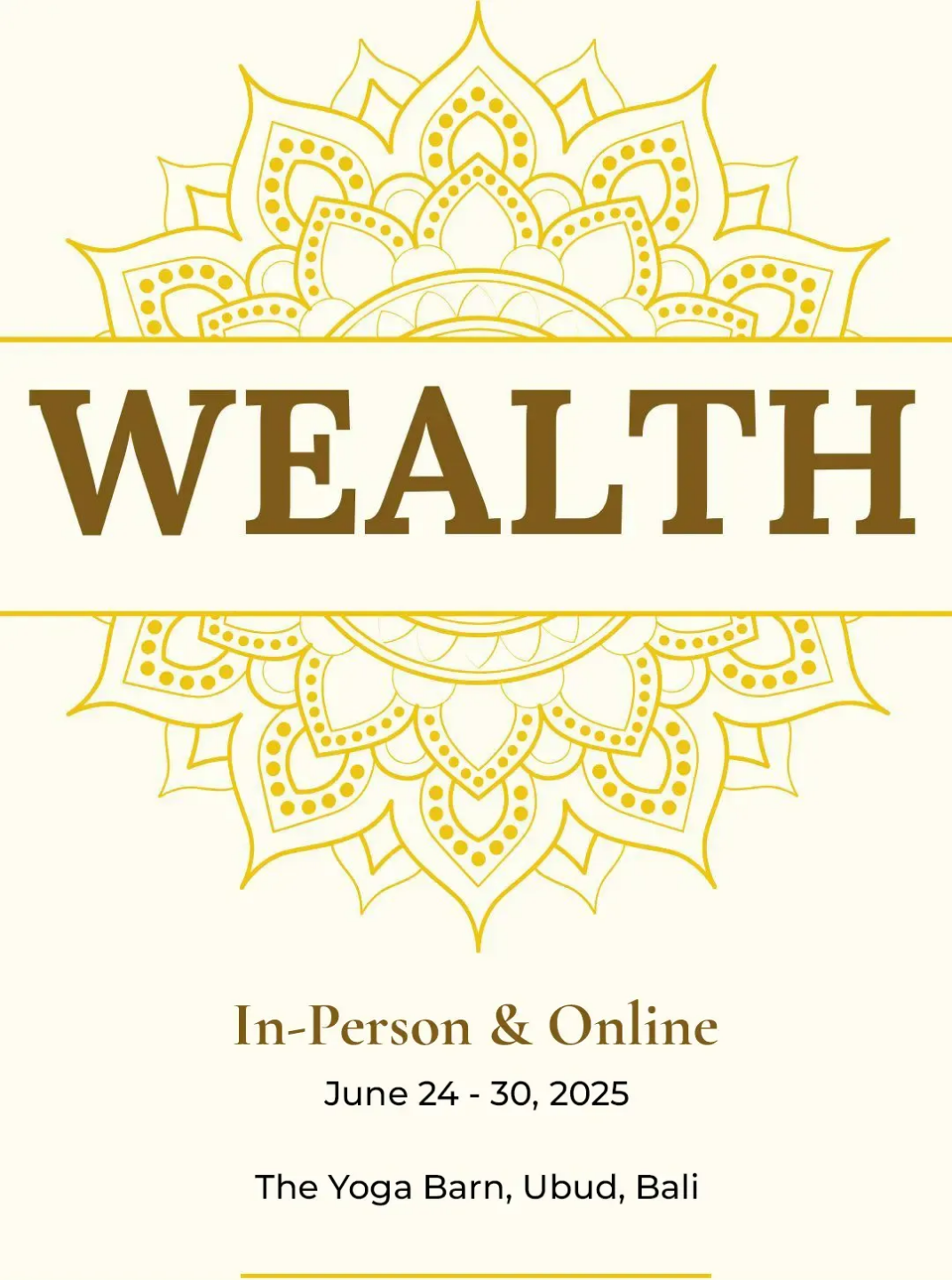 100Hr Wealth Module of 300Hr Yoga trainings