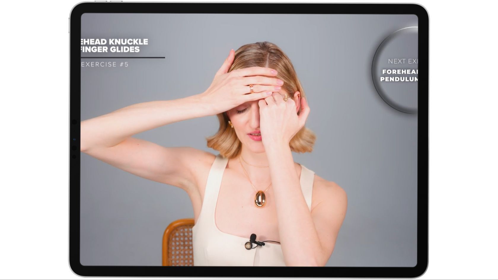 screenshot image of one of the modules inside Smooth Forehead Marathon