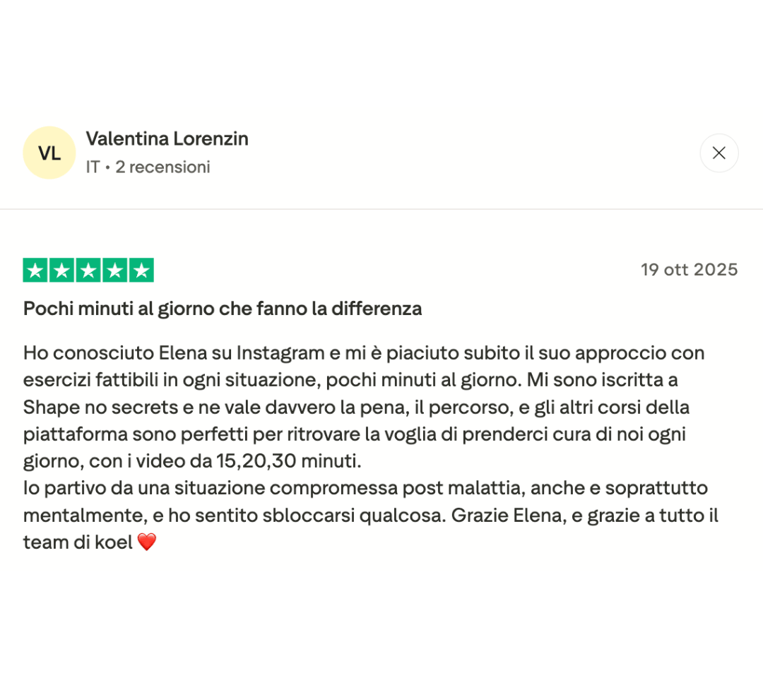 Recensione Trustpilot 1