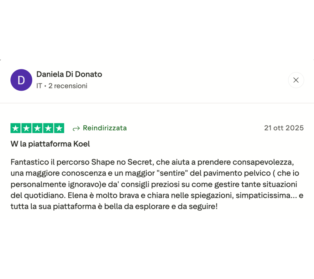 Recensione Trustpilot 5
