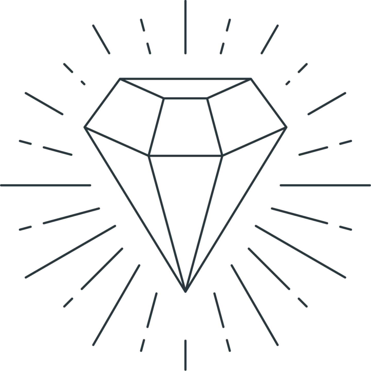 Line Drawing of a Woman Sitting as a Flower Blooms Through Her by Valenty