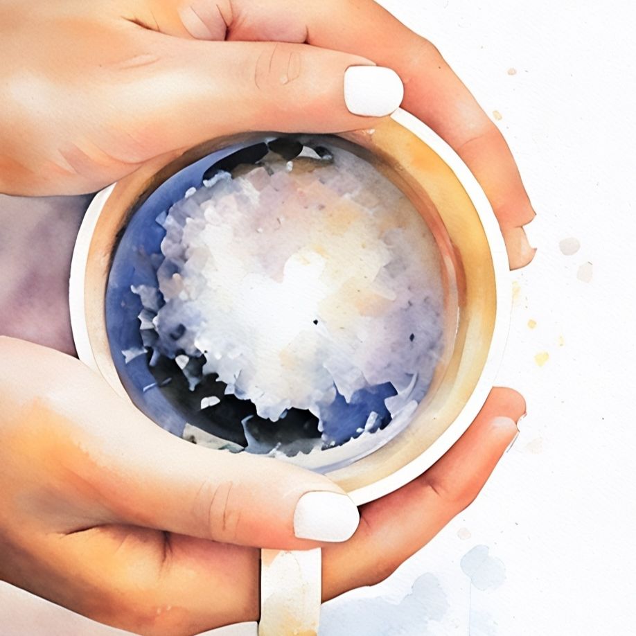 Photo of a Woman Holding a Mug of Coffee That's Sparkling by Haute Stock