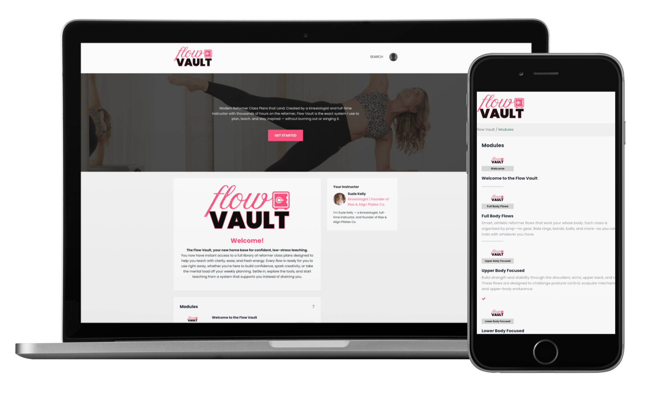 Pilates Edit Program View