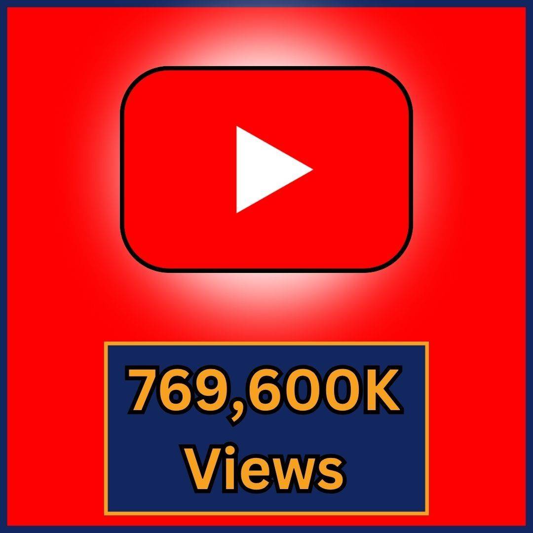 769,600K YouTube Views