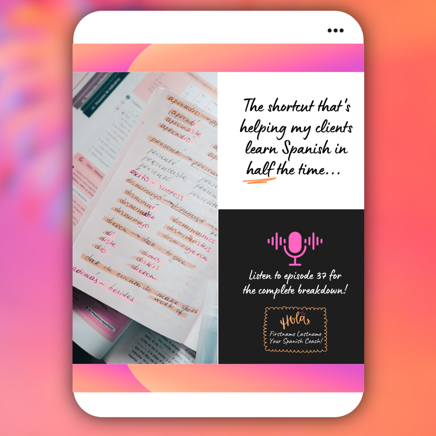 Sneaky Peeky Teasers template mockup