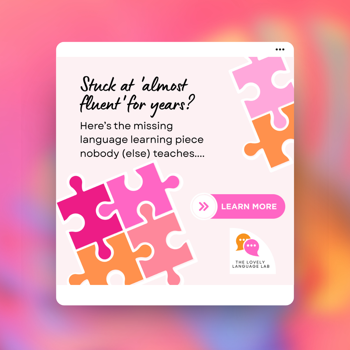 Missing Pieces template mockup