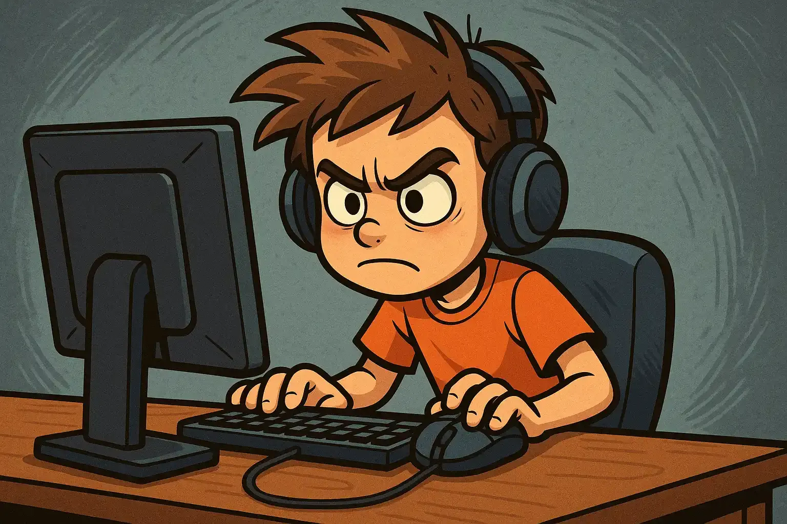 Kuvituskuva lapsen keskittymisestä