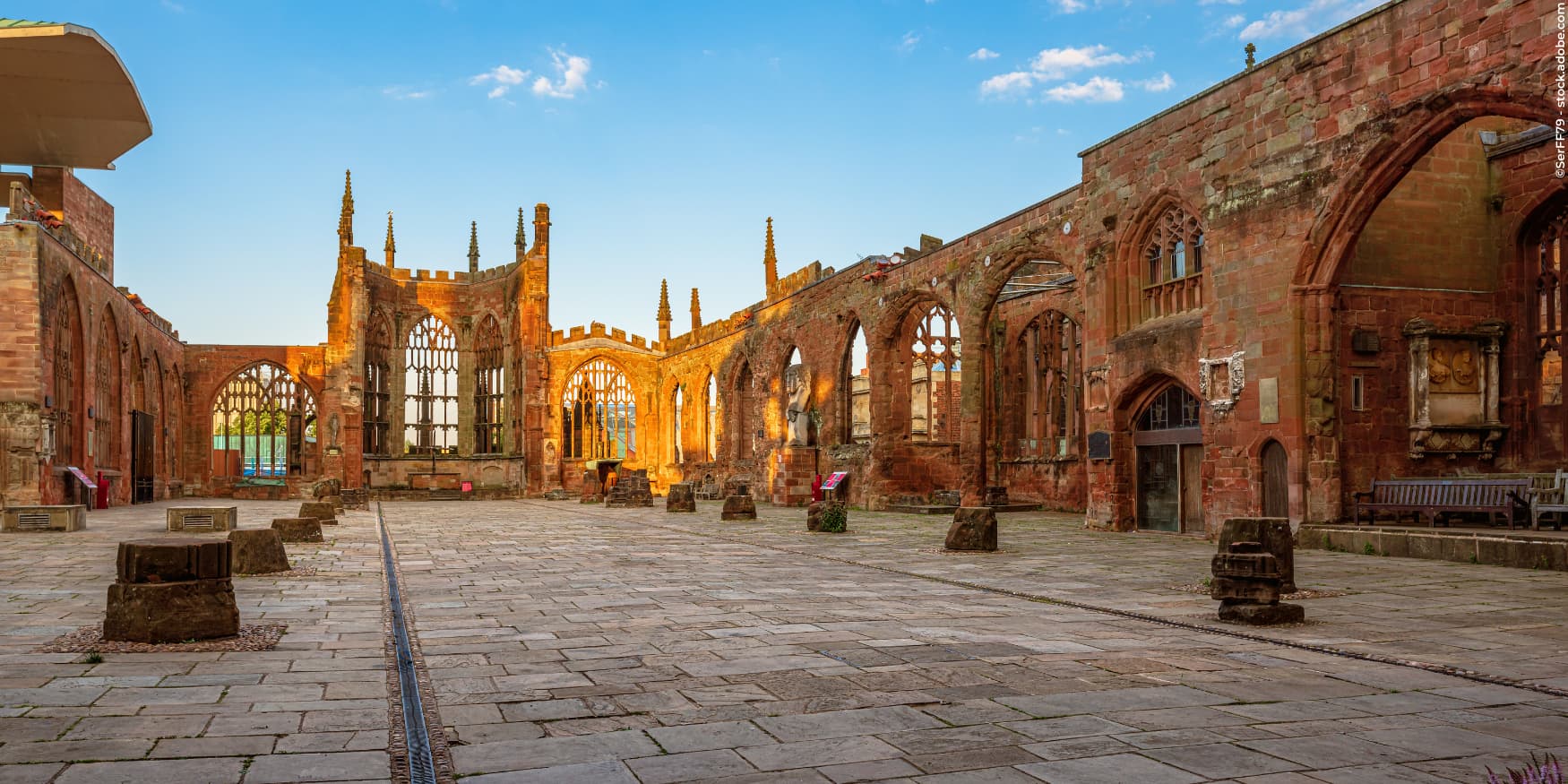 ruines van Coventry Cathedral