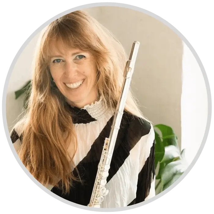 Jane with flute