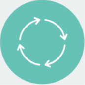 Circle of arrows icon