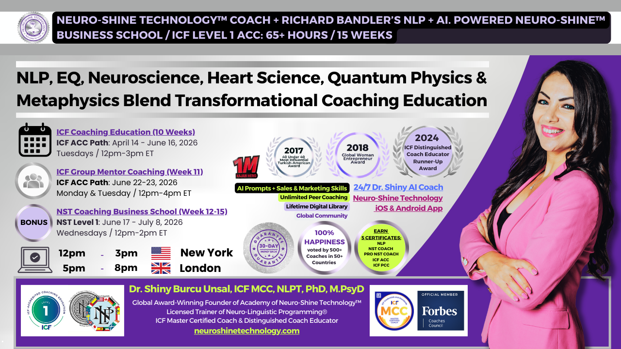 Enroll now in Neuro-Shine Technology™ coach certification
