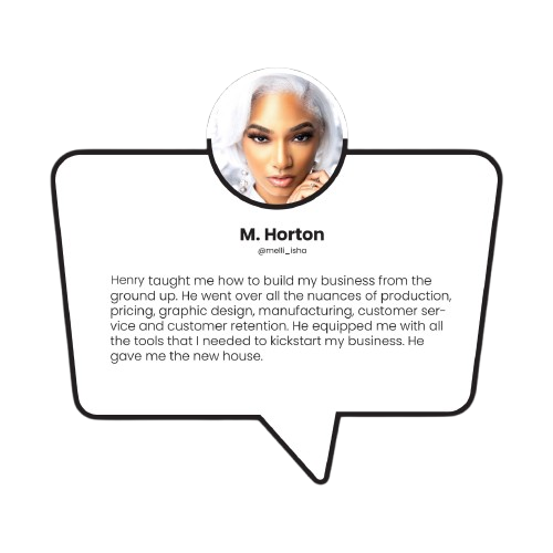 M. Horton explains how Henry Murphy’s coaching gave her everything she needed to launch her product business from the ground up.