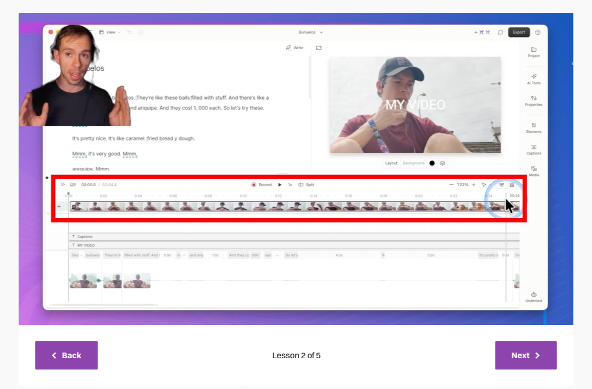 Descript Mastery course