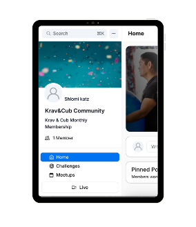 Screenshot of Krav & Cub online training video