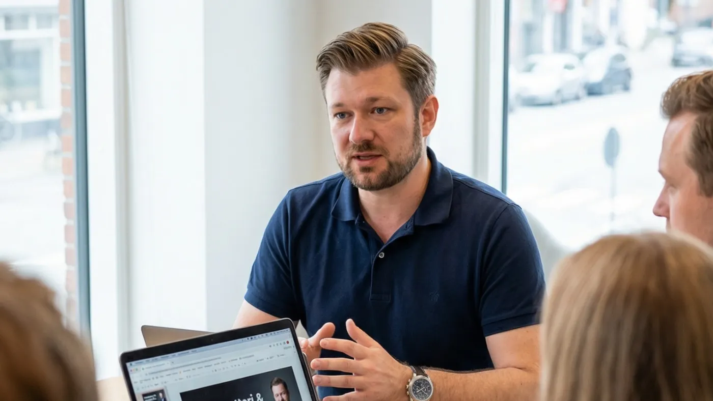 Lasse holder Ai workshop eller foredrag