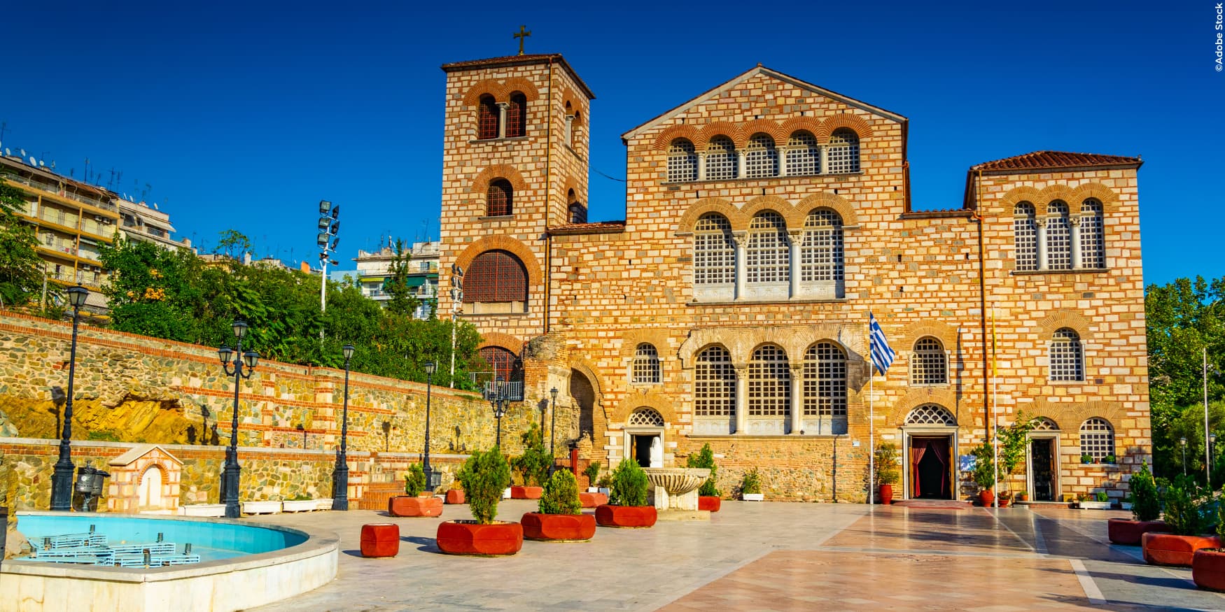 de kerk van Dimitrios in Thessaloniki