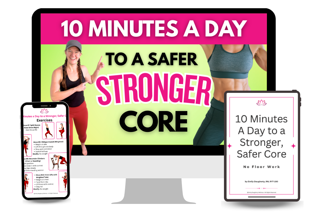 10 minutes a day to a stronger, safer core! Free program!