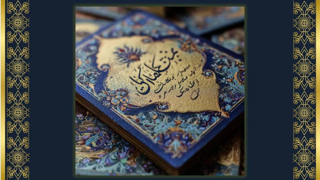 Whispers of Rumi Oracle Deck — navy and gold mystical card design inspired by Rumi’s poetry