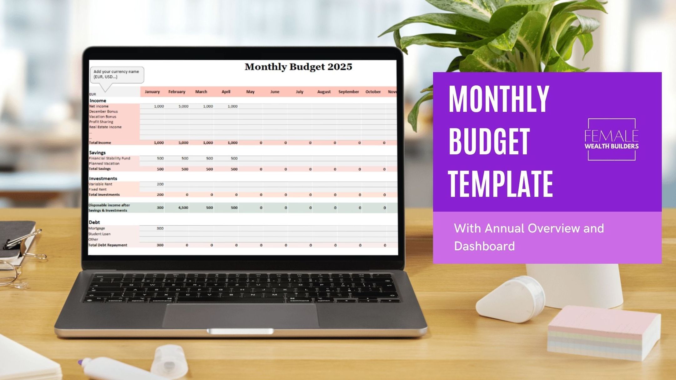 Monthly Budget Template