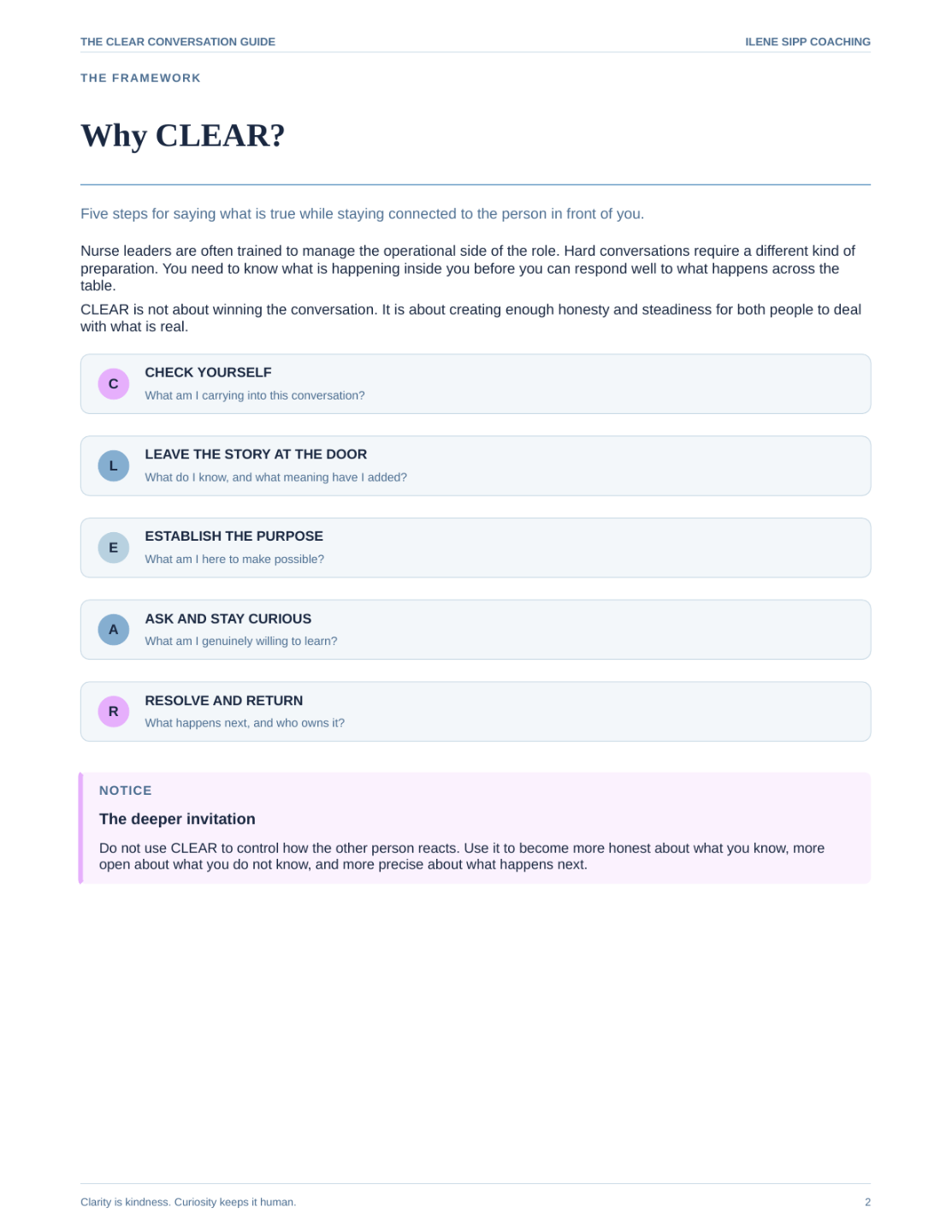 Framework Page