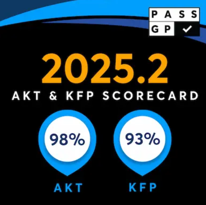 PassGP 12-Month Combined Fellowship Package – complete AKT, KFP, and CCE preparation with free 1:1 mock exam, video reel series, and access to Chief Examiner.