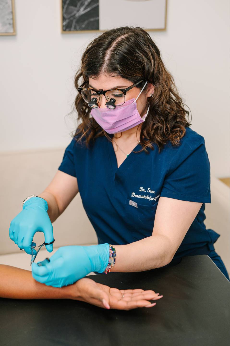 Sydnee and Dr. Schneider with cryocans