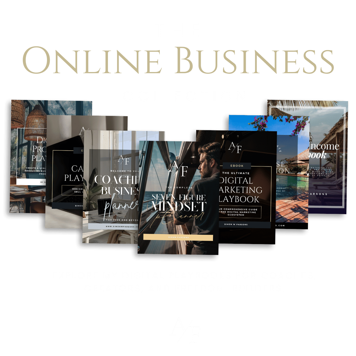 Collection of online business guides, playbooks and planners