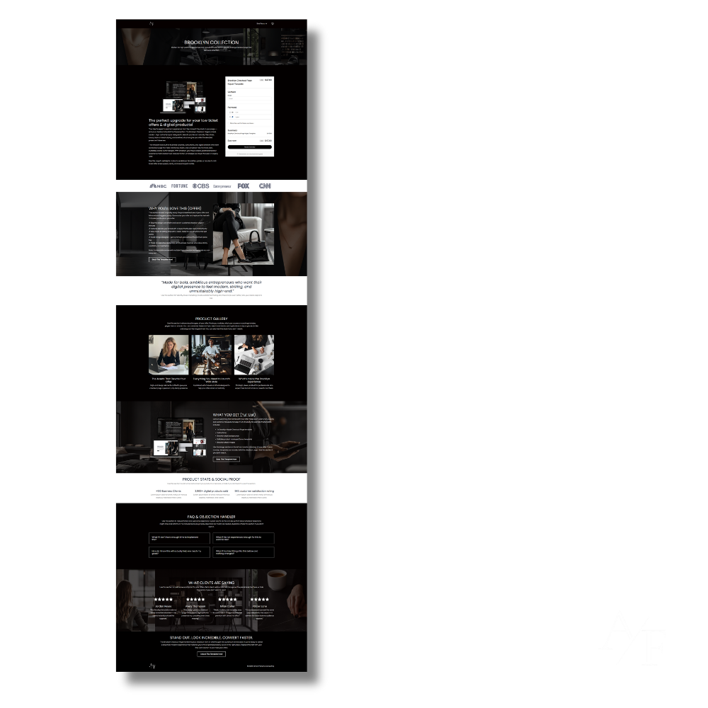Anatomy of a high converting Kajabi checkout page template