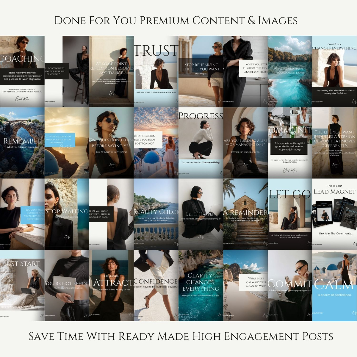 Done for you social media templates for coaches Canva