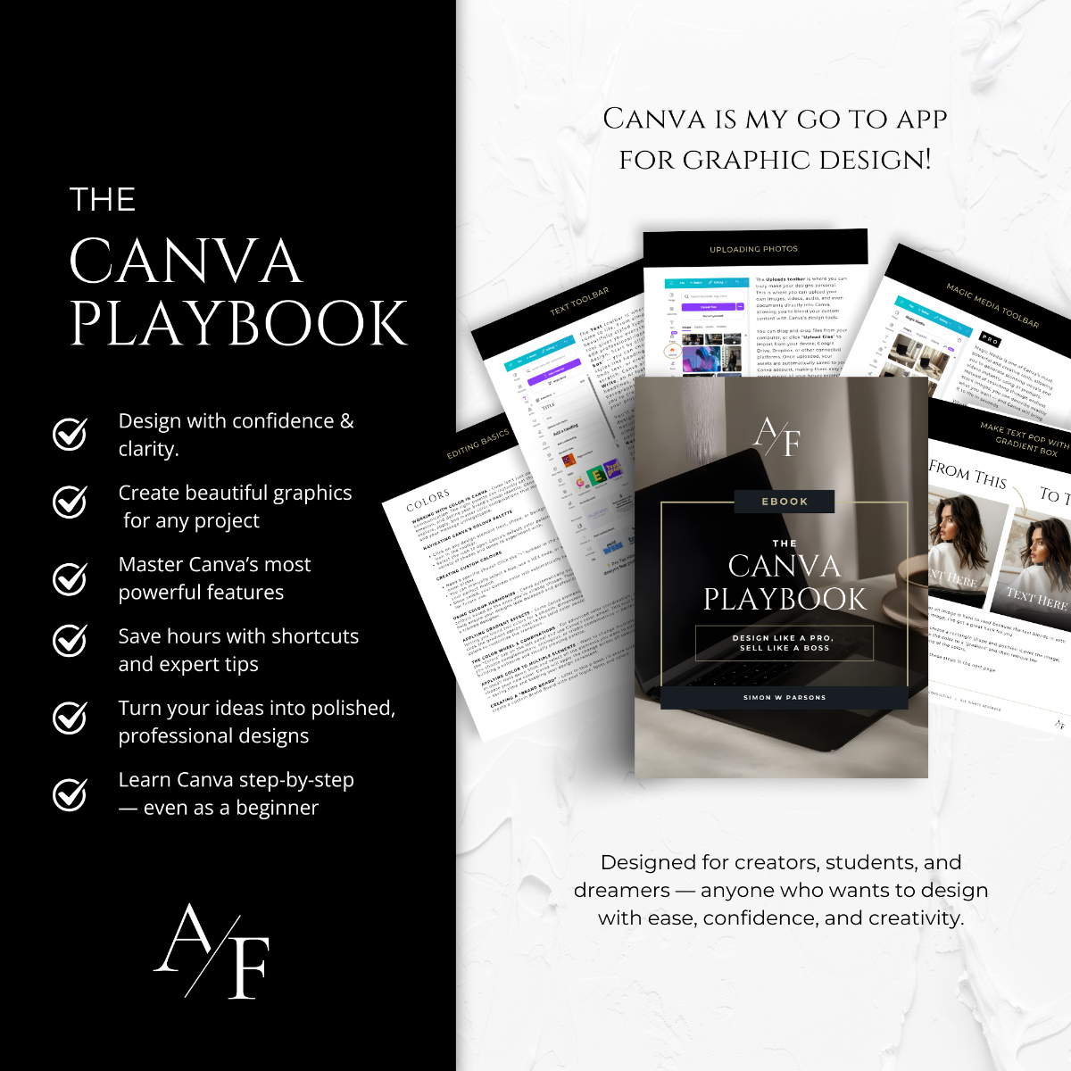 The Canva Playbook benefits overview — learn Canva’s best tools, design confidently, and create professional graphics with ease.