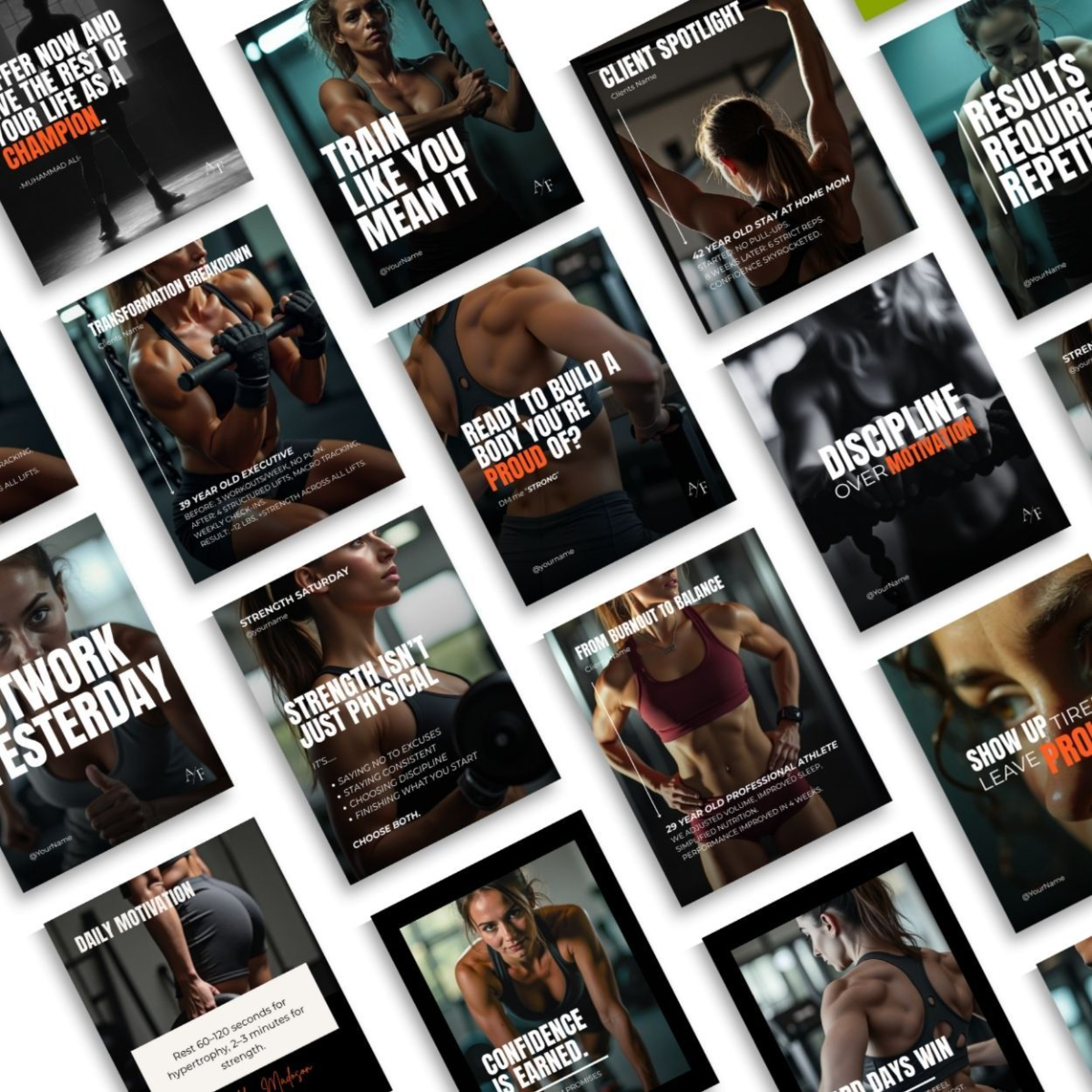 High engagement fitness social media posts for personal trainers and strength coaches