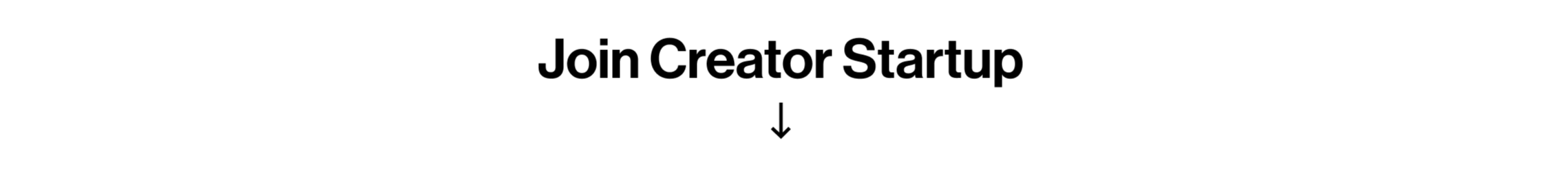 Join Creator Startup