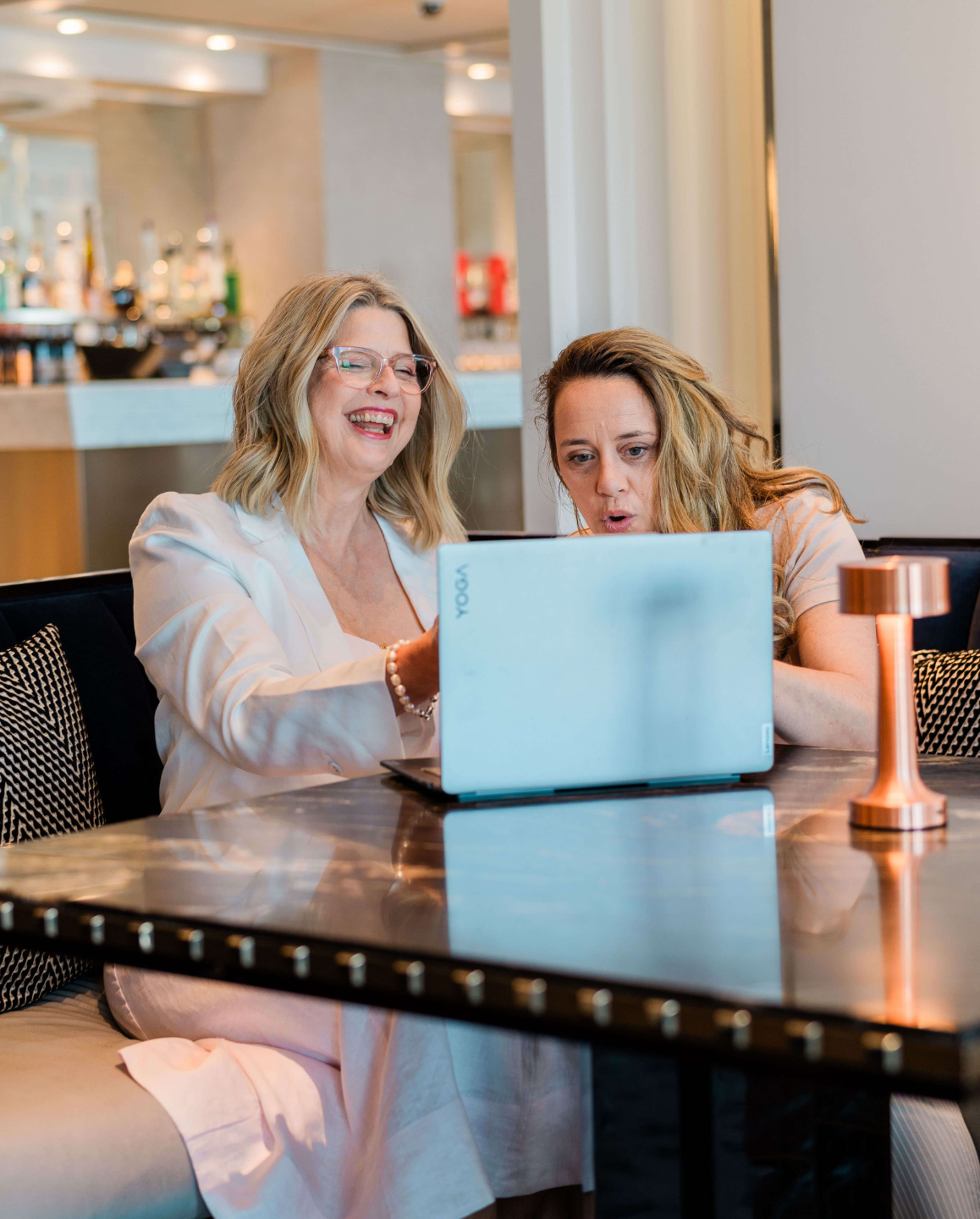 Lianne Grove, business consultant, smiling in office for Business Efficiency Check landing page