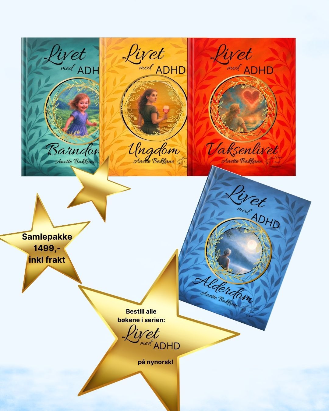 Bokserie Livet med ADHD - Ungdom Anette Bakkane