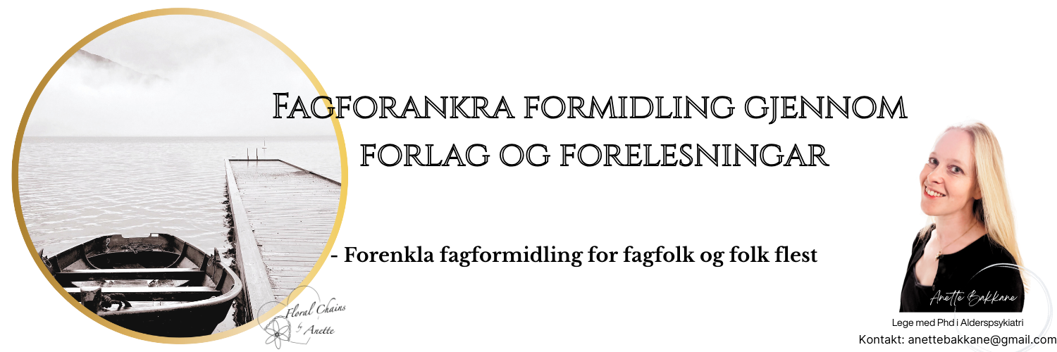 Portrett av Anette Bakkane, lege og forfattar av  av bokserien Livet med ADHD, kombinasjon av kunst og personlege forteljingar